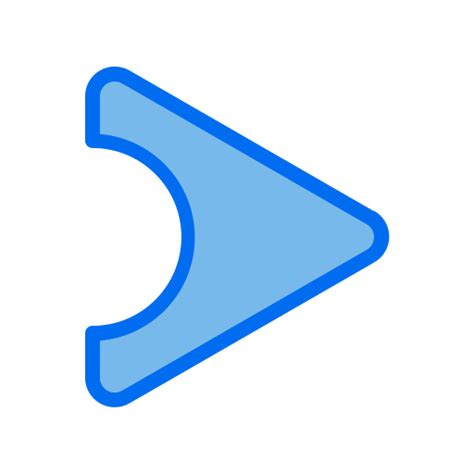 Skip button Generic Blue icon