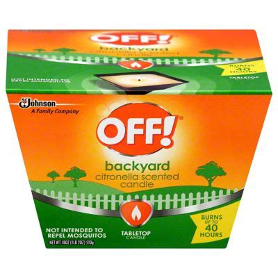 Off Backyard Citronella Scented Candle 18 Oz Joe V S Smart Shop