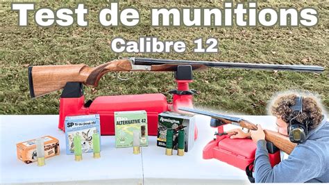 TEST DE MUNITIONS POUR CALIBRE 12 plombs tungstène bismuth