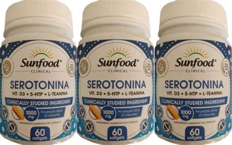 Serotonina Htp D Teanina Mg Sunfood Soft Kit Parcelamento