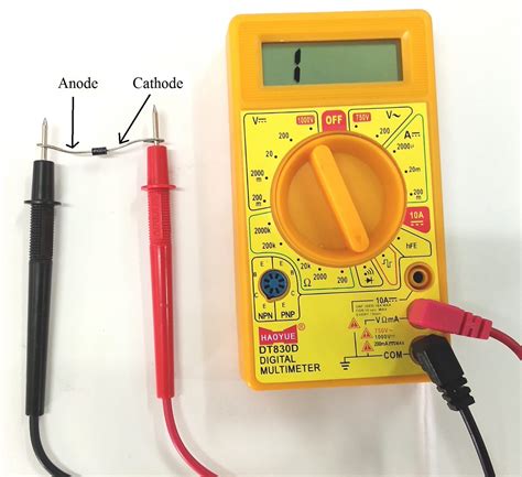 Diode Testing With A Multimeter Electronics Club Basic Electronics