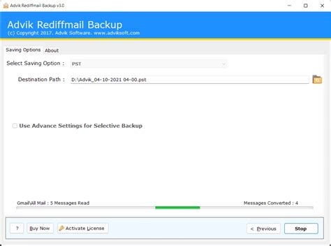 Rediffmail Backup Tool Download Emails In Pst Mbox Pdf