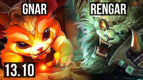 Gnar Vs Rengar Top 8 1 9 800k Mastery Dominating Kr Master 13