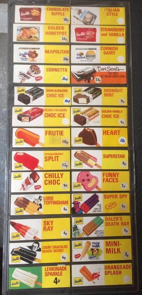 Retro Ice Cream Truck Menu