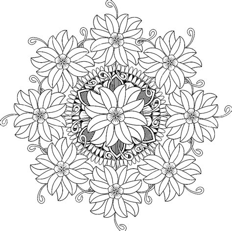 Ausmalbilder Mandala Blumen Ausmalbilder Zum Ausdrucken