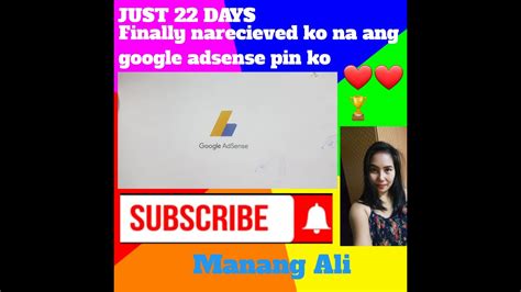 Finally Google Adsense Pin Recieved Just In Days Vlogger