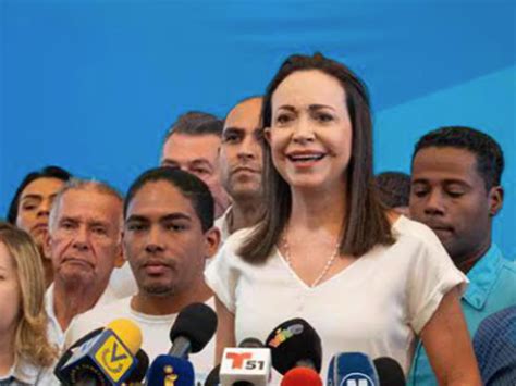 Venezuela Mar A Corina Machado Afirma Que Maduro No Puede Escoger