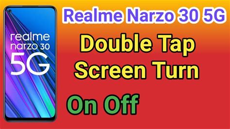 Realme Narzo 30 5G Double Tap To Lock Screen Kaise Kare How To Double