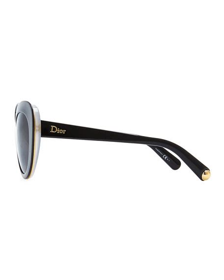 Dior Promesse 1 Cat Eye Sunglasses Black