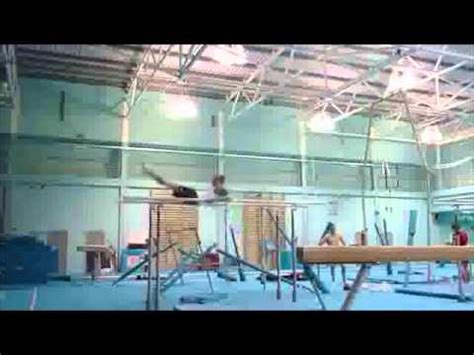 Parallel Bars Front Salto Straddle To Upper Arm Hang Gymnastics Video