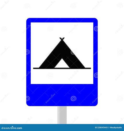 Campsite signs stock vector. Illustration of icon, travel - 228543443