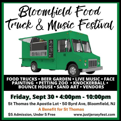 Sep 30 Bloomfield Food Truck And Music Festival Montclair Nj Patch