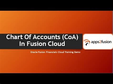 Create Chart Of Accounts Coa In Oracle Fusion Cloud Youtube