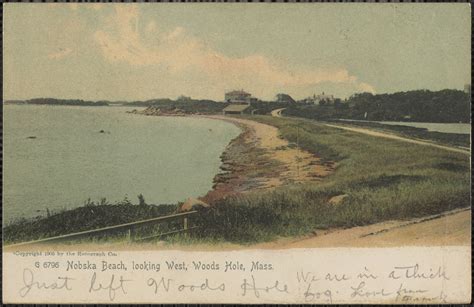 Nobska Beach Looking West Woods Hole Mass Digital Commonwealth