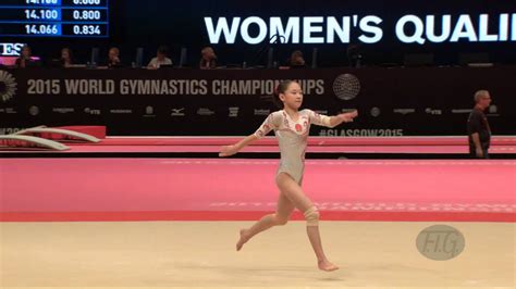 Chen Siyi Chn 2015 Artistic Worlds Qualifications Floor Exercise Youtube