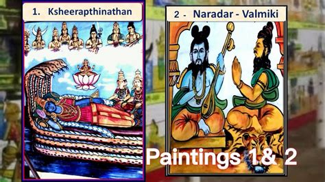 2 - Valmiki Ramayanam in Colourful wall Paintings - Paintings 1&2 Narration in English. - YouTube