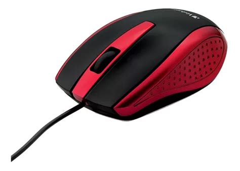 Cabo Usb Ergon Mico Para Mouse Ptico Verbatim Preto Vermelho