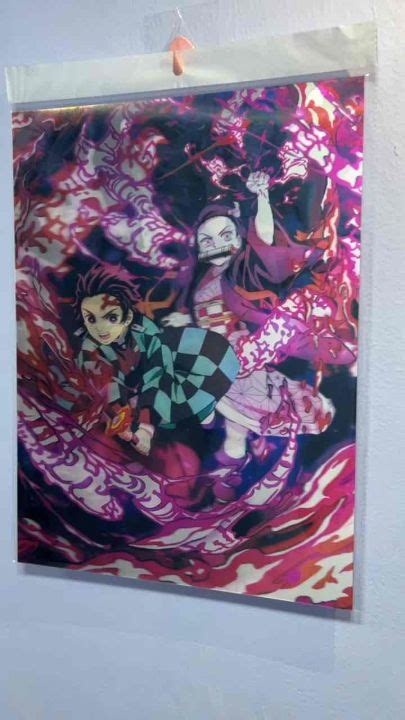 Lenticular 3d Poster Demon Slayer 3 Lazada Ph