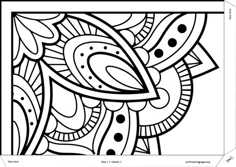 Printable Giant Coloring Poster Mandala Giant Coloring Posters