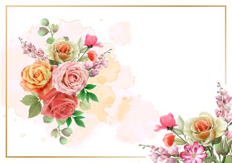 Beautiful Roses Wedding Invitation Card 43195451 Png