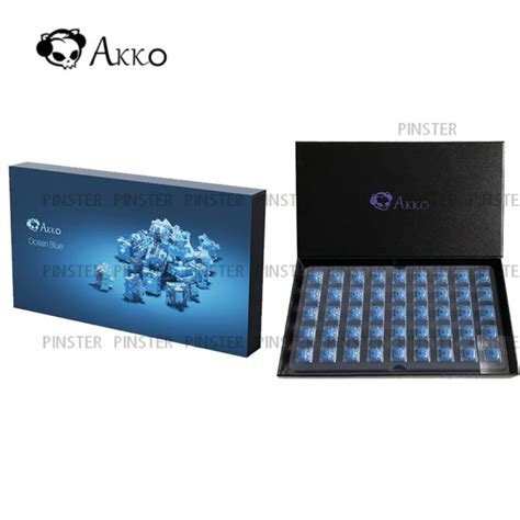 In Stock Lubed Akko Cs Switch For Mechanical Keyboard Ocean Blue