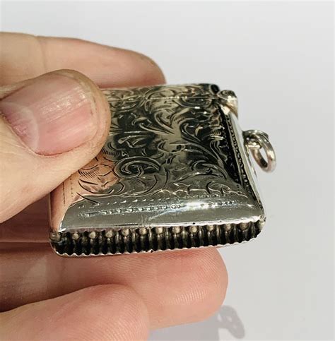 Superb Antique Sterling Silver Vesta Match Case Hallmarked Birmingham 1920