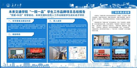 【一院一品】未来交通学院2023年“一院一品”学生工作品牌项目建设情况