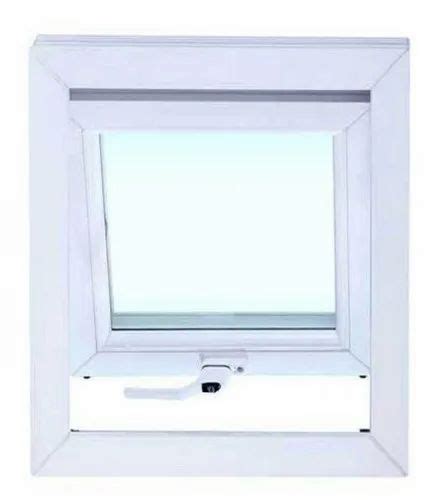 White UPVC Top Hung Window Glass Thickness 4 Mm At Rs 360 Square Feet