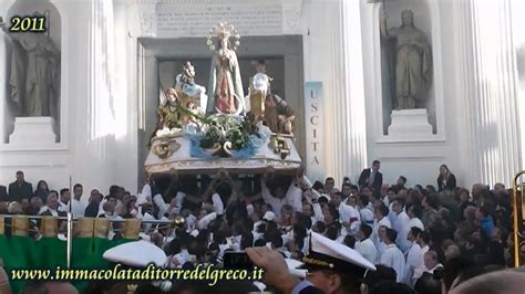 8 12 2011 Carro Immacolata Esce Dalla Chiesa Torre Del Greco Napoli