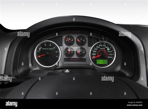 In Red Speedometertachometer Stock Photo Alamy