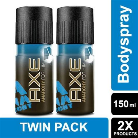 Jual AXE Deodorant Bodyspray Anarchy For Him 150ml Twin Pack Shopee