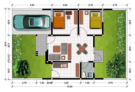 11 Denah Rumah Minimalis Type 36 Terbaru 2022 Dekor Rumah