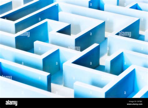 studio shot  blue maze stock photo alamy