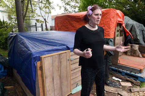 On New Haven S Rosette Street Backyard Encampment Grows