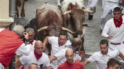 Im Genes Del Primer Encierro En Las Fiestas De San Ferm N