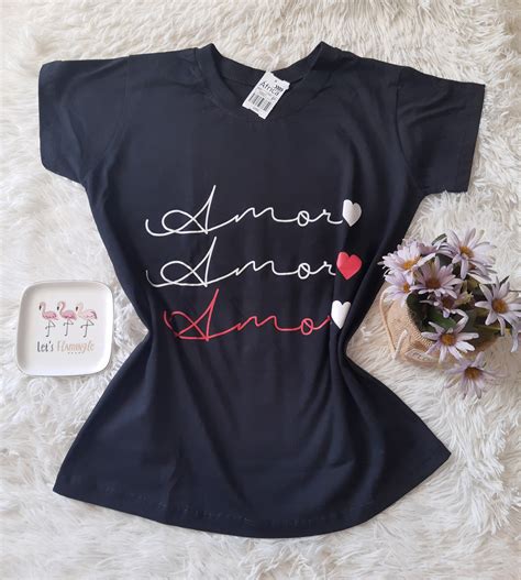 Camiseta No Atacado Amor Em 2020 Camisetas Atacado Blusas Femininas