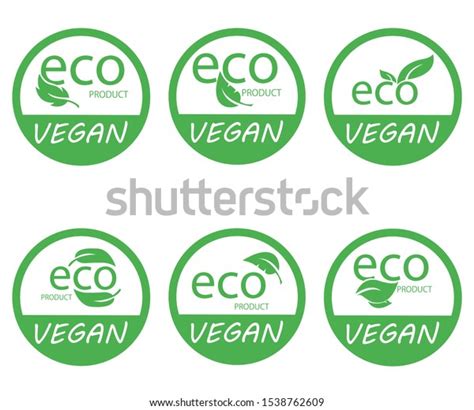 Vegan Bio Ecology Organic Logo Icon Stock Vector Royalty Free