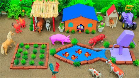 Diy Mini Farm Diorama With Fish Shaped Lake Grow Carrot Field Diy