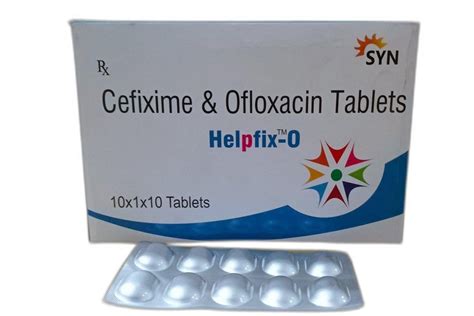 Helpfix O Cefixime Ofloxacin Tablet 100 Mg At Rs 180 Box In Baddi ID