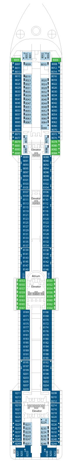 MSC Splendida Deck Plans