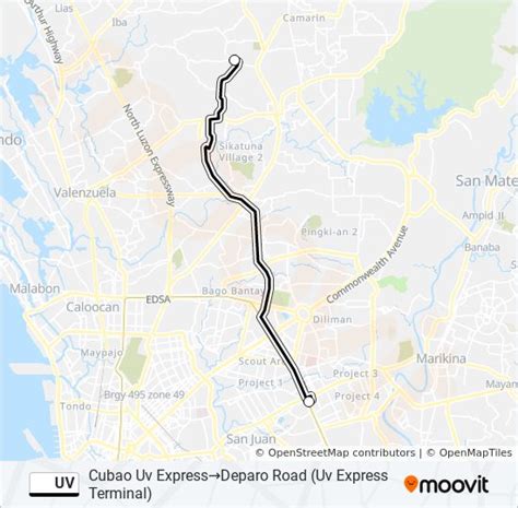 Uv Route Schedules Stops Maps Cubao Uv Expressdeparo Road Uv