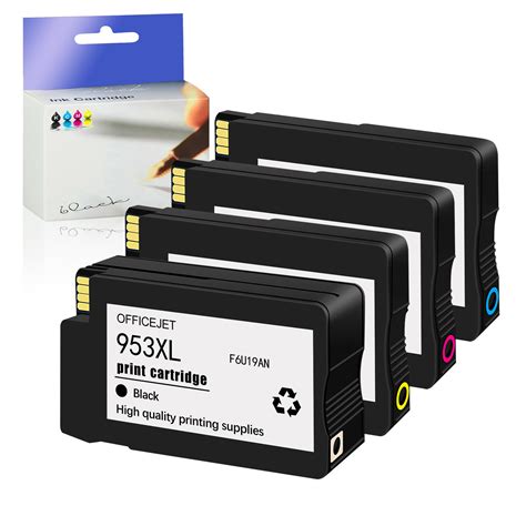 953xl 953 Replacement Ink Cartridge Newest Chip For Hp Officejet Pro 7740 8210 8218 8710 8715