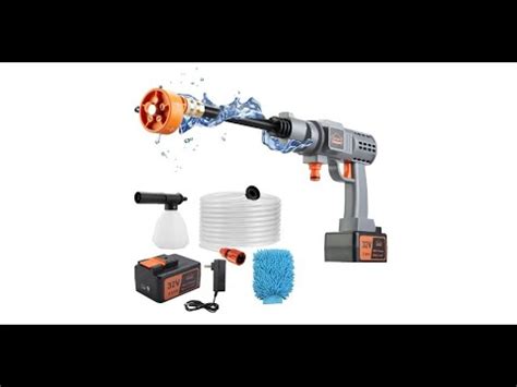 Dewinner V Cordless Battery Powered Pressure Washer Youtube