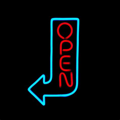 Led Open Neon Sign For Business Store Modern Open Sign Glass Door Signage Store Open Neon Sign