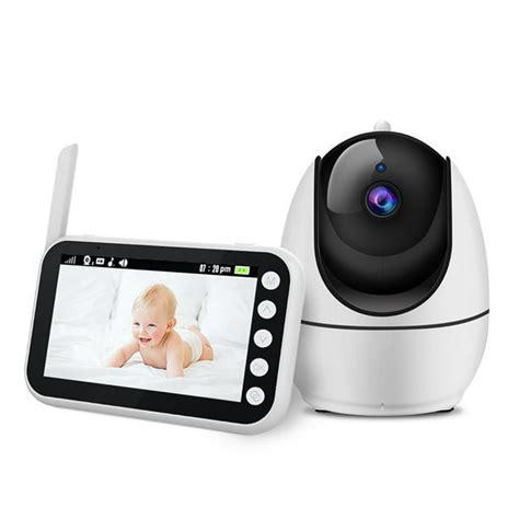 Febfoxs Baby Video Monitor, Baby Monitor with Camera and Audio 720P HD ...