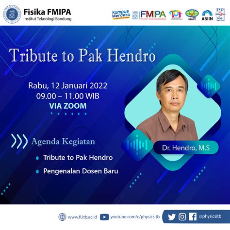 tribute  pak hendro fisika itb