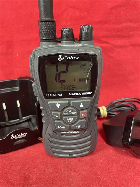 Cobra Mr Hh Handheld Floating Vhf Marine Radio See Listing