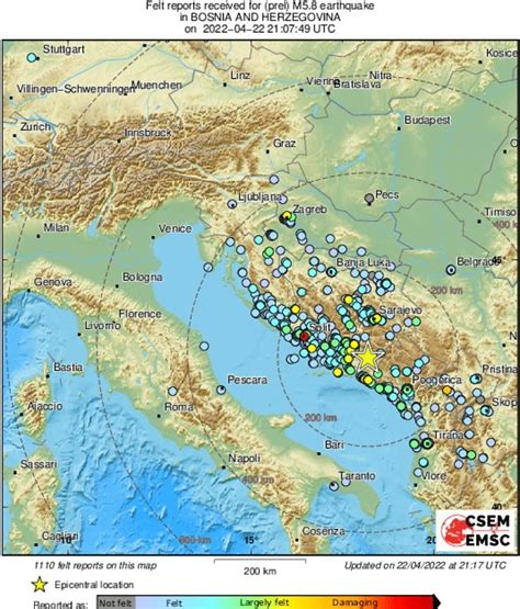 Info Novi Potres S Epicentrom Kod Stoca Zatresao I Dalmaciju