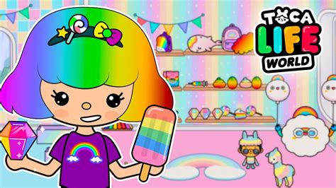 All Rainbow Items In Toca Boca 🌈 Toca Life World Youtube