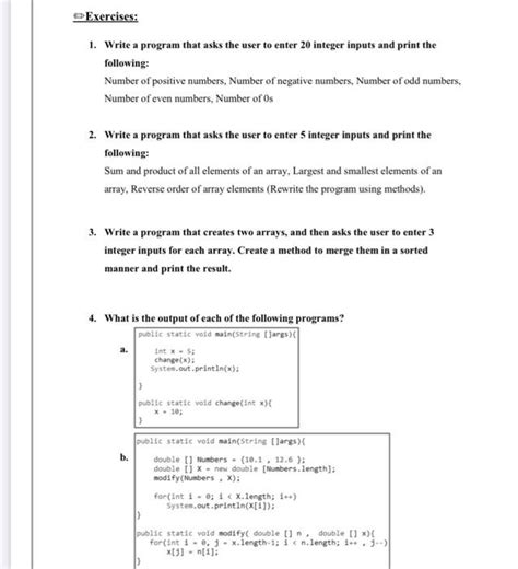 Solved Exercises 1 Write A Program That Asks The User To